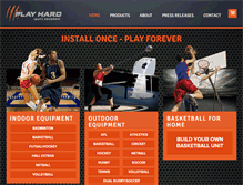 Tablet Screenshot of playhardsports.com.au